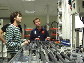 travaux pratiques au laboratoire d'hydraulique