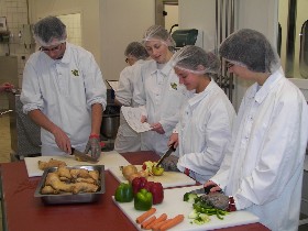 fabrication de plats en cuisine